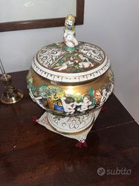 Capodimonte Pescatore su Barca - Porcellana d'Arte