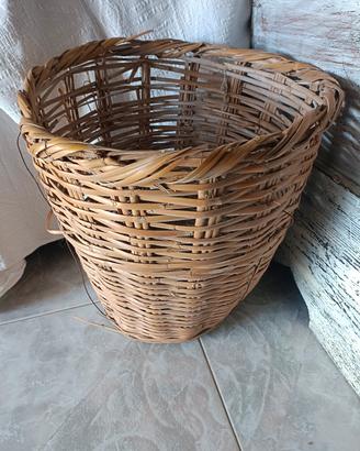 cesta vintage 1970 vimini
