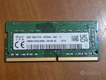 SK Hynix Memoria ram Notebook ddr4 8gb 3200Mhz
