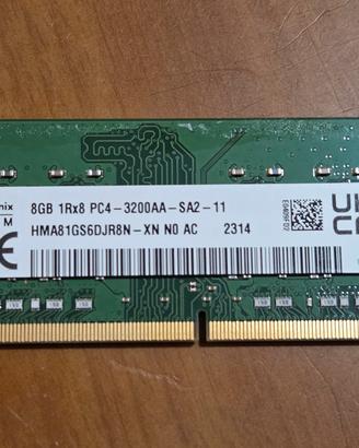 SK Hynix Memoria ram Notebook ddr4 8gb 3200Mhz