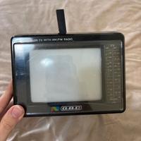 TV Portatile Vintage con Antenna Integrata