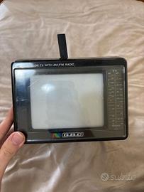 TV Portatile Vintage con Antenna Integrata