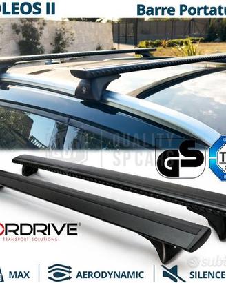 Barre Tetto per Renault Koleos 2 in Alluminio Nero
