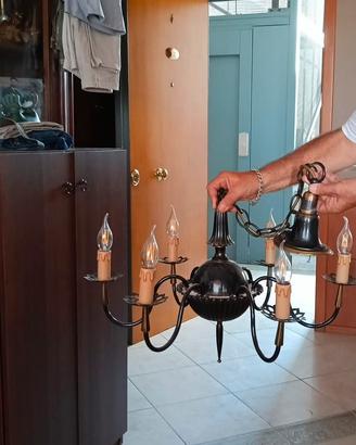 Lampadario in Ottone