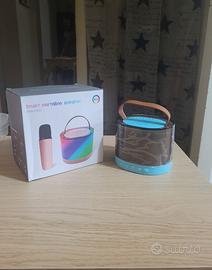 Cassa led mini karaoke Bluetooth e radio con micro