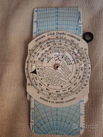 Regolo aeronautico Jeppesen Vintage