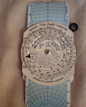 Regolo aeronautico Jeppesen Vintage