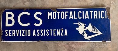 Targa Motofalciatrici vintage BCS
