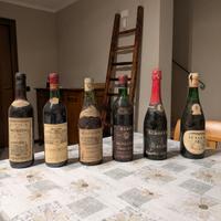 Bottiglie vino vintage 