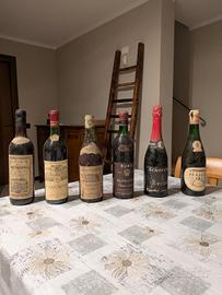 Bottiglie vino vintage 