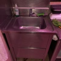 Lavandino in acciaio inox