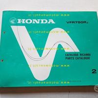 HONDA VFR 750 R - RC 30 1988 catalogo ricambi