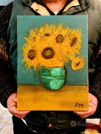 Quadro "Girasoli" - Dipinto a Olio su Tela 40x50