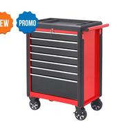 Carrello "master" 7 cassetti rosso/nero con sistem