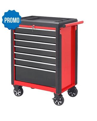 Carrello "master" 7 cassetti rosso/nero con sistem