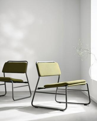 Poltrona Linneback verde design minimal