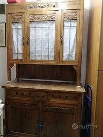 Vetrina antica in legno