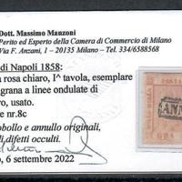 5 GRANA ROSA CHIARO CON FILIGRANA A LINEE ONDULATE