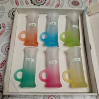 6 bicchierini da wodka nuovi