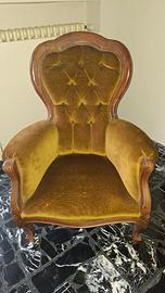 Coppia poltrone in  velluto