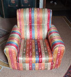 poltrona rivestita in seta Bassetti 