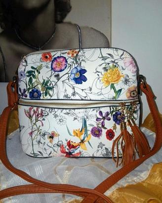 Borsa tracolla floreale 