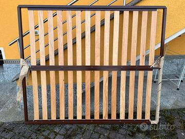 Rete matrimoniale con doghe in legno 160x190cm