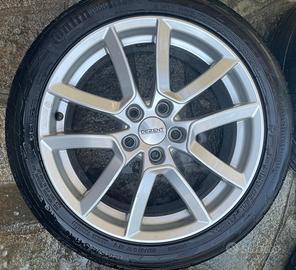 Kit 4 cerchi in lega DEZENT17 + gomme continental