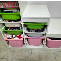 Mobiletto porta giocattoli con cassetti