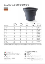 Vasi tondi Campana doppio bordo