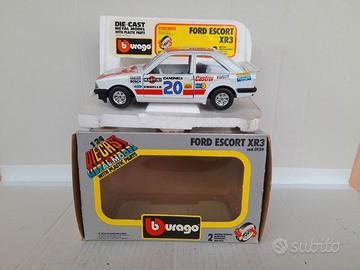 MODELLO AUTO FORD ESCORT XR3 BURAGO SCATOLAVINTAGE