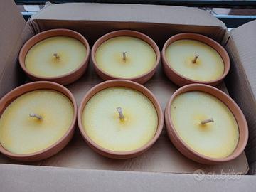 Lotto stock citronelle 18 pezzi in coccio 