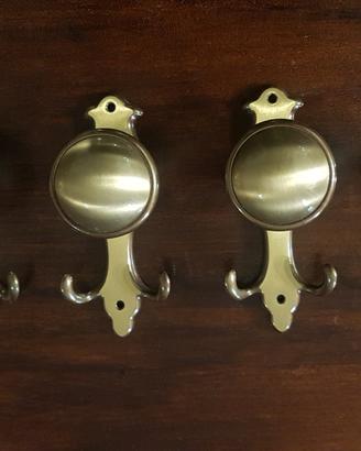 Attaccapanni in rame ottonato