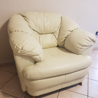 Poltrona in vera pelle