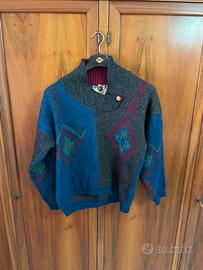 Maglione dolcevita Lana Uomo Vintage fine anni 90