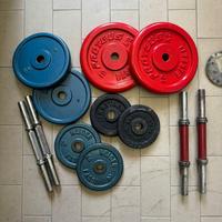 bilancieri e dischi, attrezzatura palestra