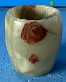 Vasetto Onice Verde e Marrone