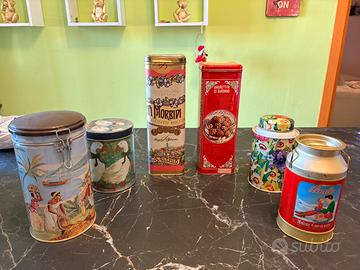 Scatole di latta vintage