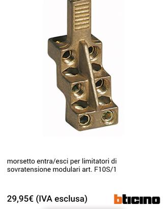 Morsetto per limitatore di sovratensione