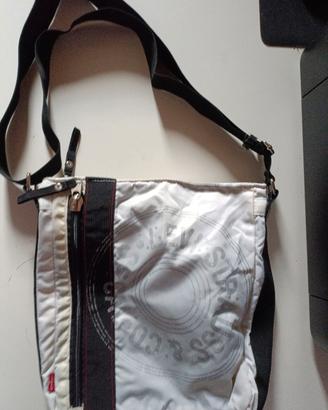 borsa tracolla Levi's bianca in tela impermeabile 