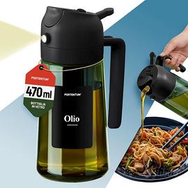 Spruzzino Olio per Friggitrice Aria 470 ml 2 in 1