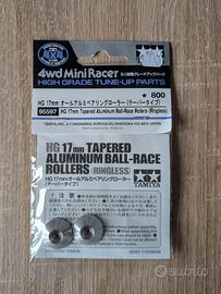 Mini4WD HG 17mm Tapered Aluminum Rollers