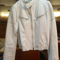 Giacca in pelle bianca Racer - DIESEL