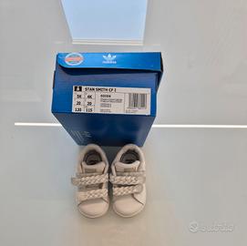 Scarpe Adidas Stan Smith bambina n.20 bianche
