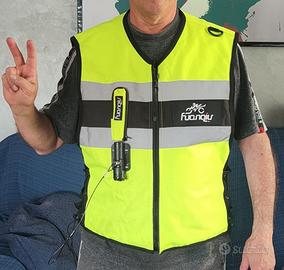 Gilet Moto con Airbag HuanQiu alta visibilità L/XL