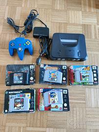 Nintendo 64 + 5 Giochi con confezione e libretto