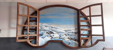 finestra con dipinto