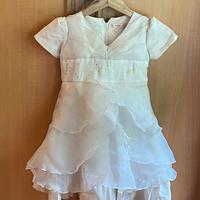vestito da cerimonia bianco 2/3 anni