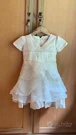 vestito da cerimonia bianco 2/3 anni