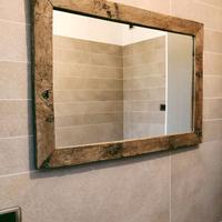 Specchio in legno artigianale